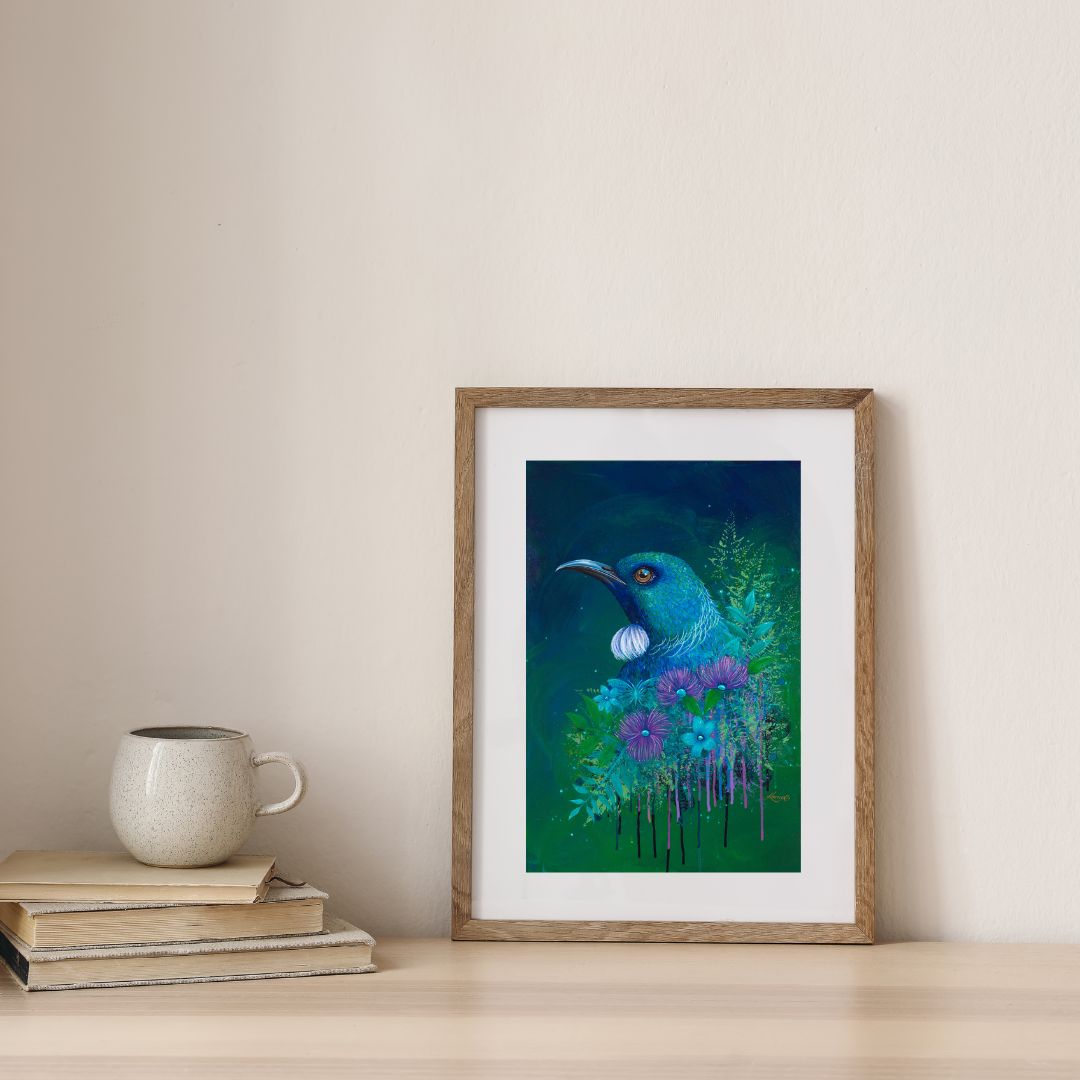 Emergence: The Tūī - Acrylic Art Print