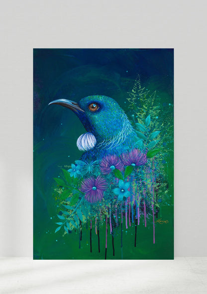 Emergence: The Tūī - Original Acrylic Painting