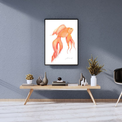 Goldfish - Coloured Pencil Art Print