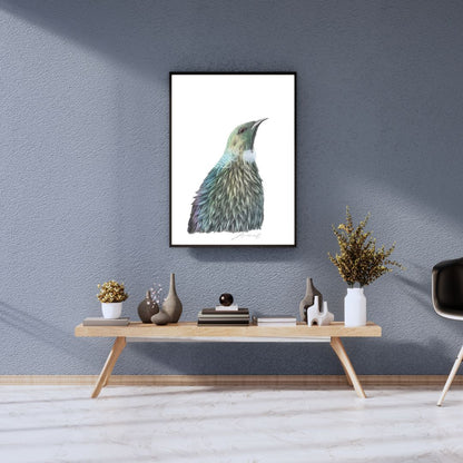 Tūī - Coloured Pencil Art Print
